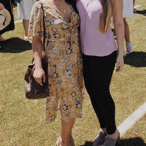Yellow flower dress